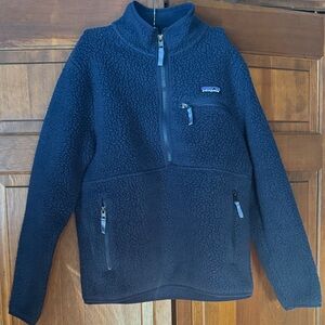 Patagonia Women’s Navy Sherpa Half-Zip Jacket